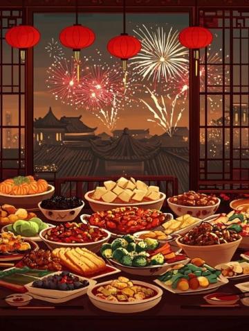 南北特色年夜饭，新年快乐拜大年